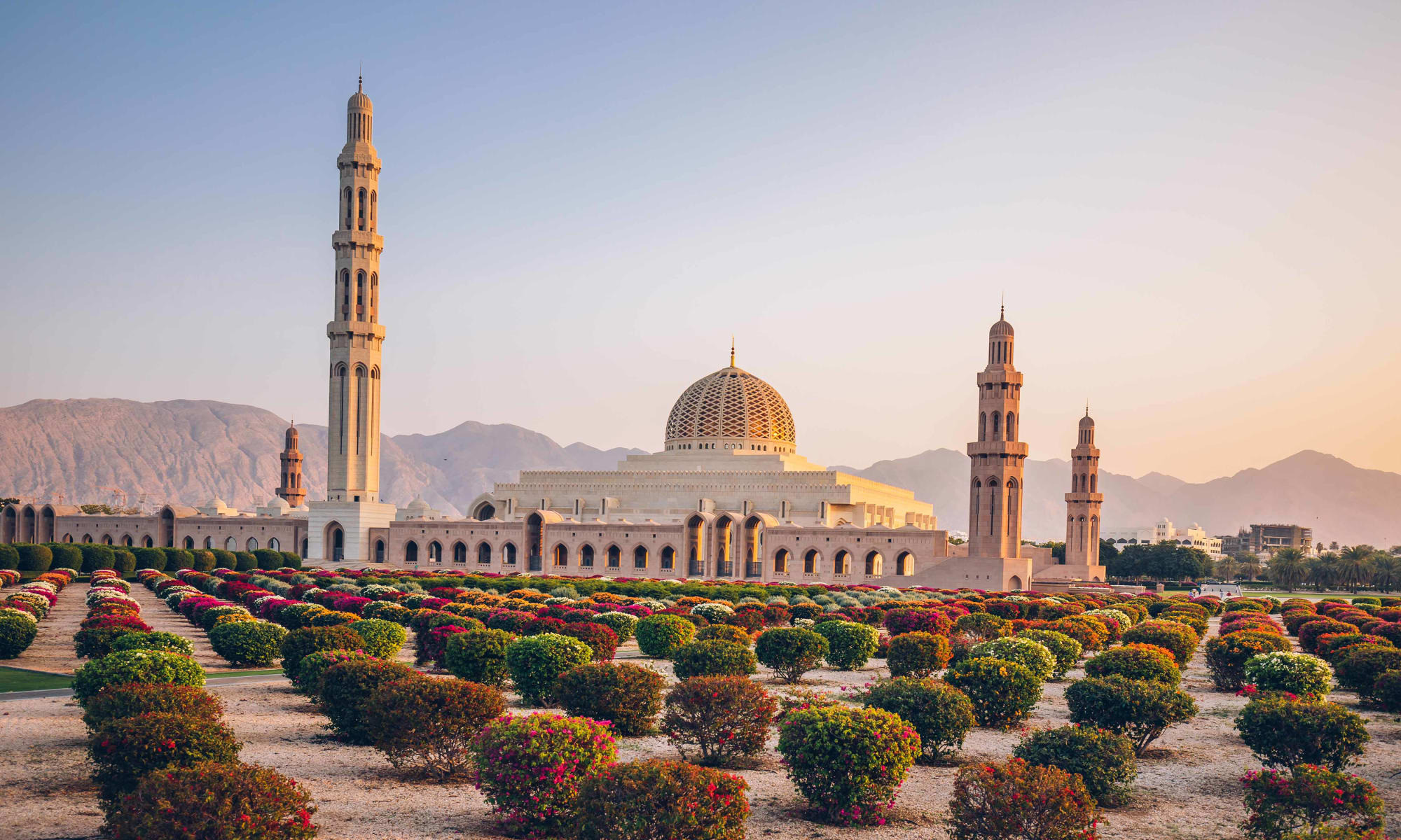 Sultan Qaboos Grand Mosque with beautiful architecture